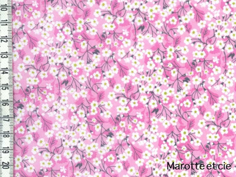 Coupon Liberty Mitsi Valeria orchidée rose 65*45cm dans Tissus Liberty par Marotte et Cie