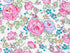 Coupon Liberty Felicité rose et bleu, 45x65cm dans Tissus Liberty par Marotte et Cie