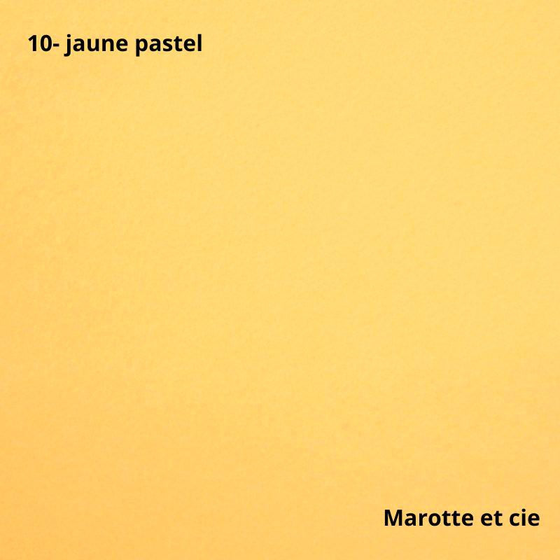 Feutrine pure laine jaune 20x30cm, épaisseur 1mm