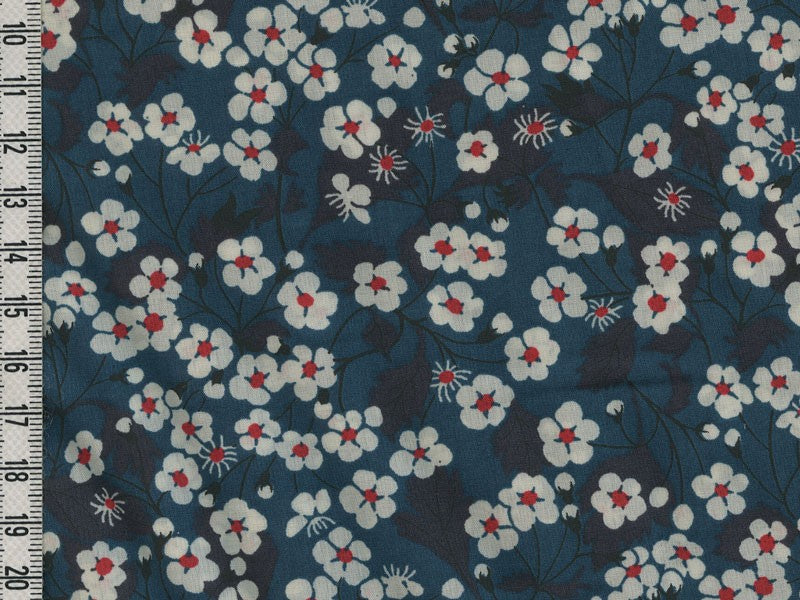Liberty mitsi bleu, coupon 50*137cm dans Tissus LIBERTY OF LONDON par Couture et Cie