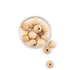 Lot de 10 perles en bois naturel, diamètre 18 mm dans Catégories par Marotte et Cie