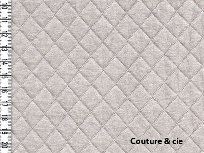 Jersey matelassé brume, x10cm dans FRANCE DUVAL STALLA par Couture et Cie