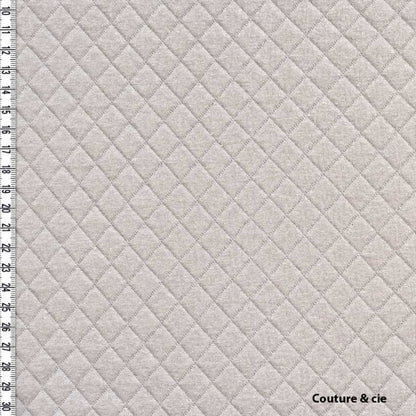 Jersey matelassé brume, x10cm dans FRANCE DUVAL STALLA par Couture et Cie