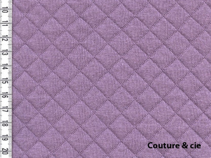 Jersey Matelassé France Duval Stalla figue, x10cm dans FRANCE DUVAL STALLA par Couture et Cie