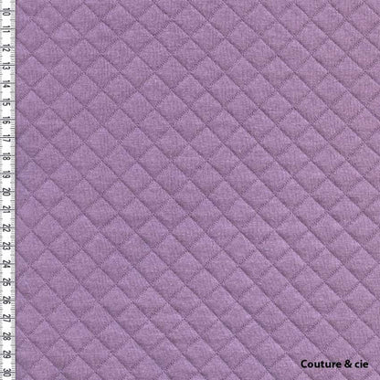 Jersey Matelassé France Duval Stalla figue, x10cm dans FRANCE DUVAL STALLA par Couture et Cie