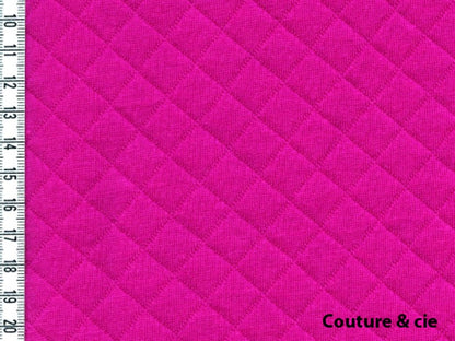 Jersey matelassé rose fushia, x10cm dans FRANCE DUVAL STALLA par Couture et Cie