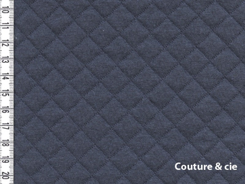 Jersey Matelassé France Duval Stalla gris, x10cm dans FRANCE DUVAL STALLA par Couture et Cie