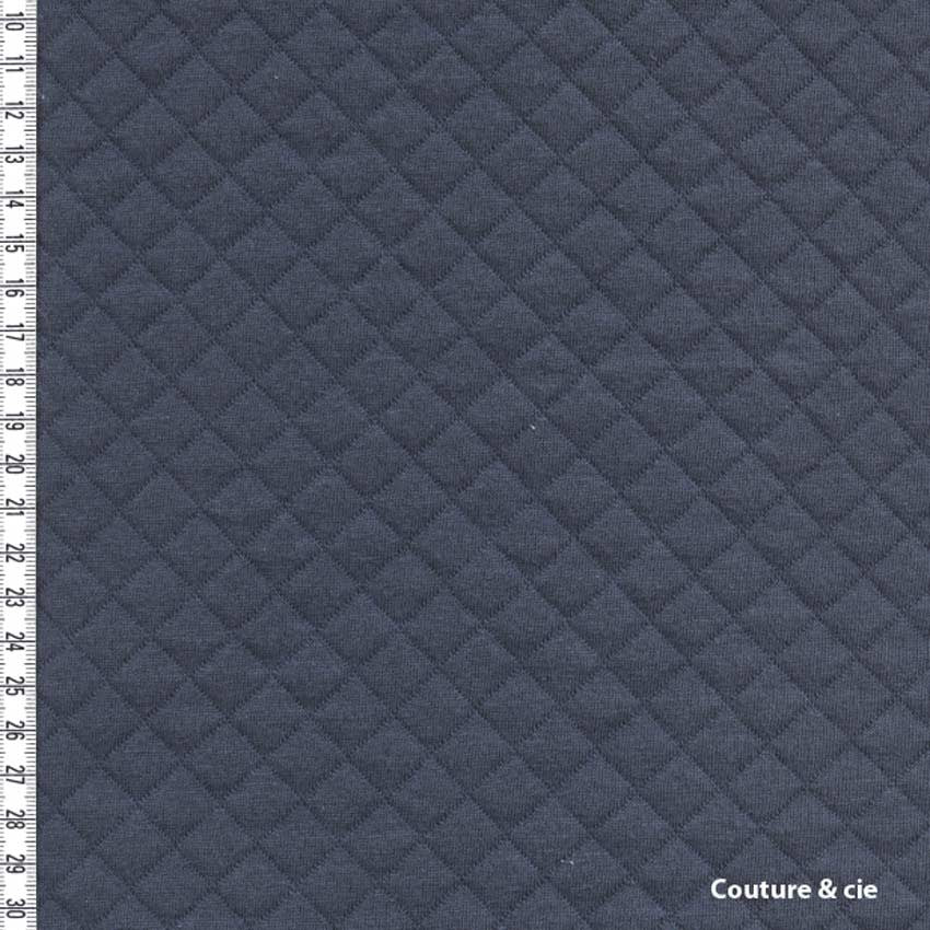 Jersey Matelassé France Duval Stalla gris, x10cm dans FRANCE DUVAL STALLA par Couture et Cie