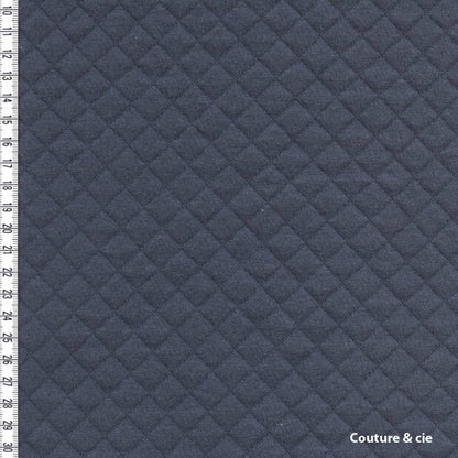 Jersey Matelassé France Duval Stalla gris, x10cm dans FRANCE DUVAL STALLA par Couture et Cie