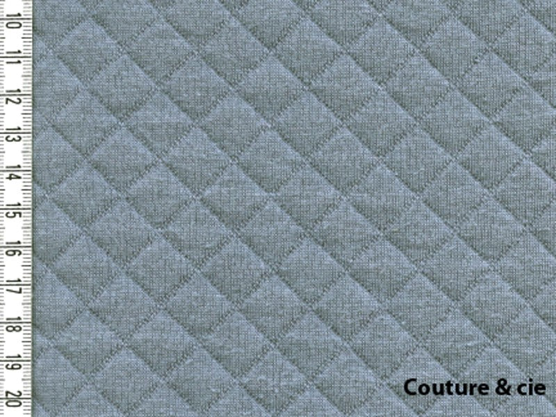 Jersey matelassé France Duval Stalla orageux, x10 cm dans FRANCE DUVAL STALLA par Couture et Cie