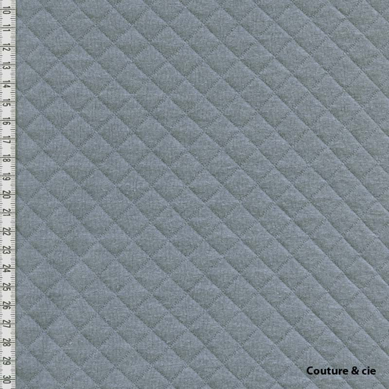 Jersey matelassé France Duval Stalla orageux, x10 cm dans FRANCE DUVAL STALLA par Couture et Cie
