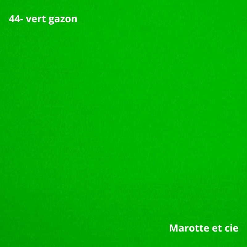Feutrine pure laine verte, coupon 20x30cm, épaisseur 1mm
