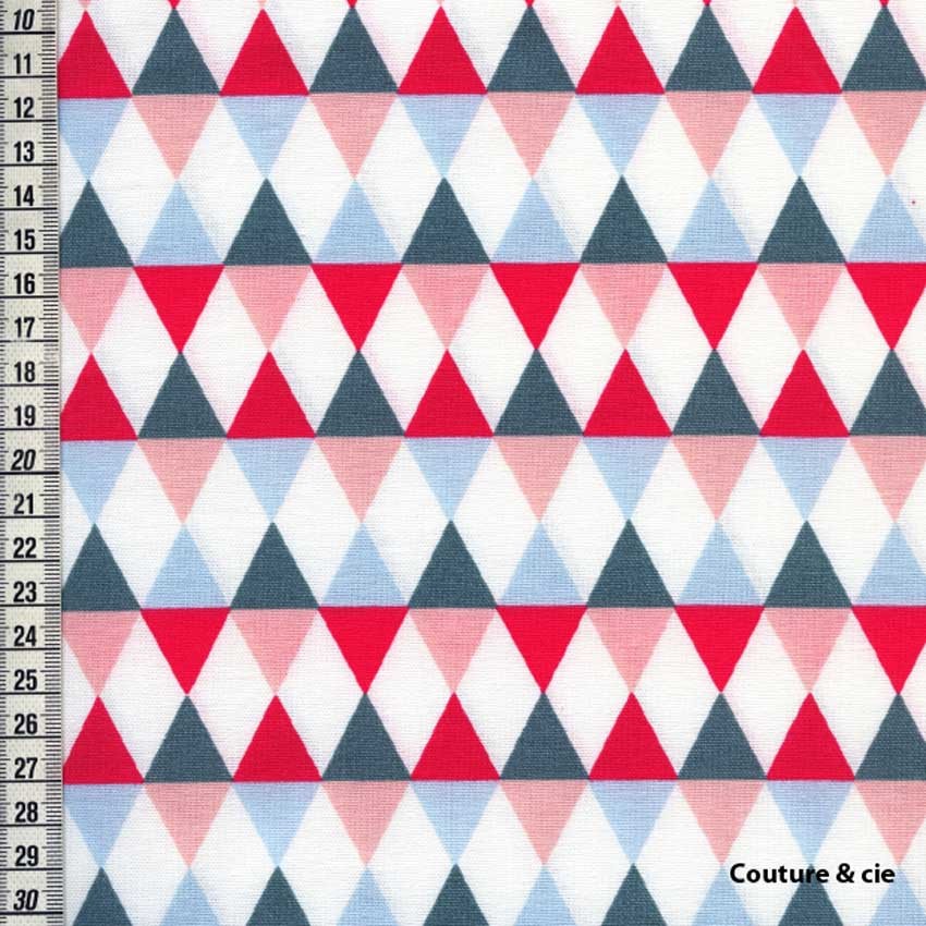 Tissu Comedia corail coupon 110x150cm dans LINNAMORATA par Couture et Cie