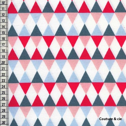 Tissu Comedia corail coupon 110x150cm dans LINNAMORATA par Couture et Cie