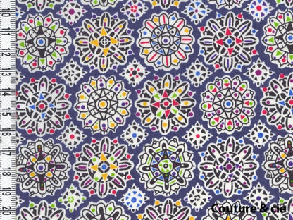 Tissu Liberty Helenas Party bleu marine, x10cm dans Batistes Tana Lawn par Couture et Cie