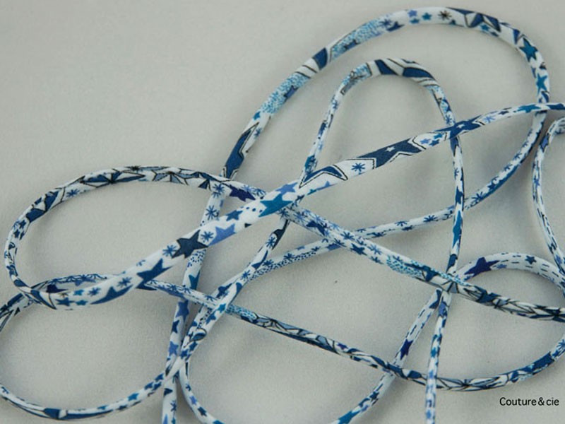 Cordon Liberty Adelajda bleu, x10cm dans Cordons Liberty par Couture et Cie