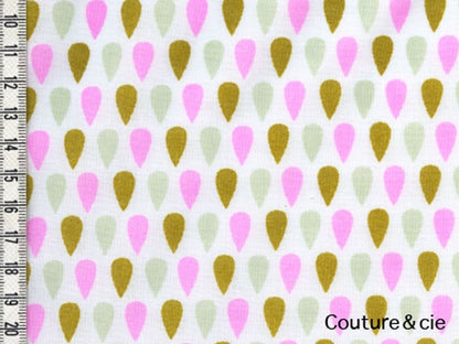 Batiste Cloud Tears moutarde, rose fluo  dans LINNAMORATA par Couture et Cie