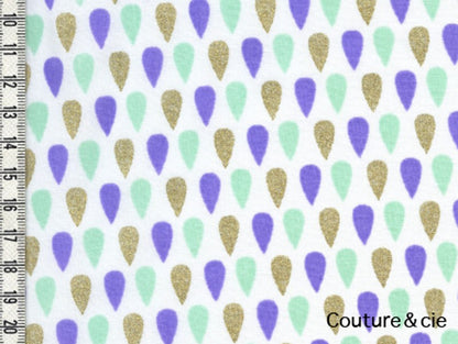 Batiste Cloud Tears glitter or, navet dans LINNAMORATA par Couture et Cie