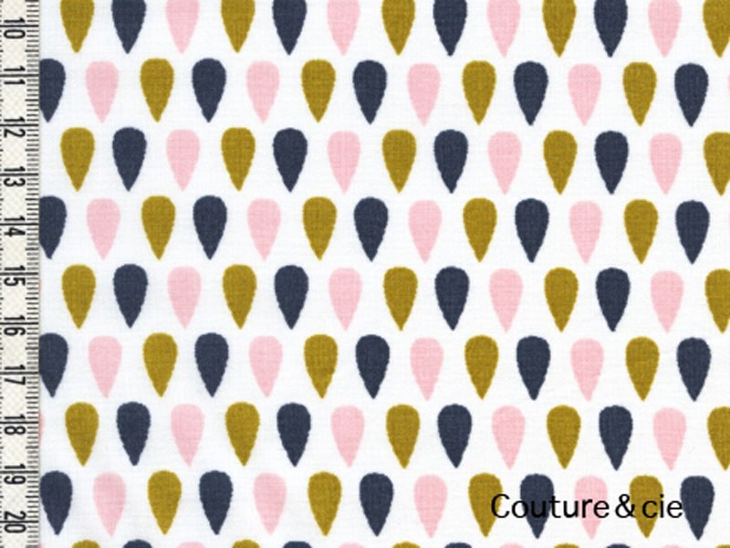 Batiste Cloud Tears moutarde, poudre, jean dans LINNAMORATA par Couture et Cie