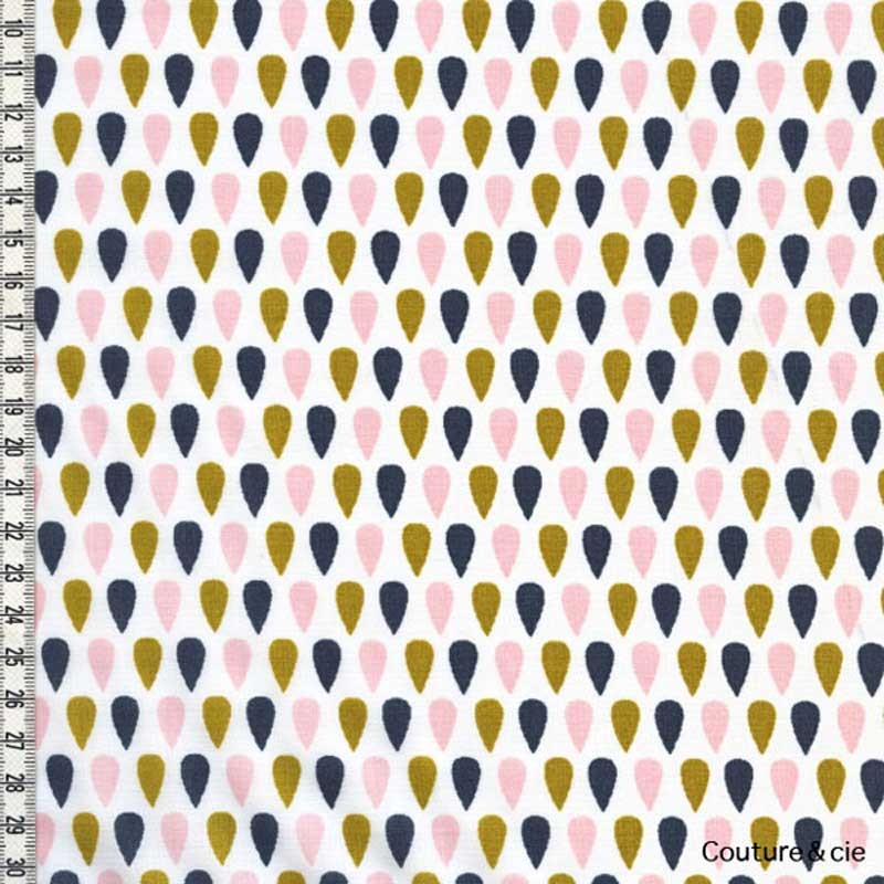 Batiste Cloud Tears moutarde, poudre, jean dans LINNAMORATA par Couture et Cie