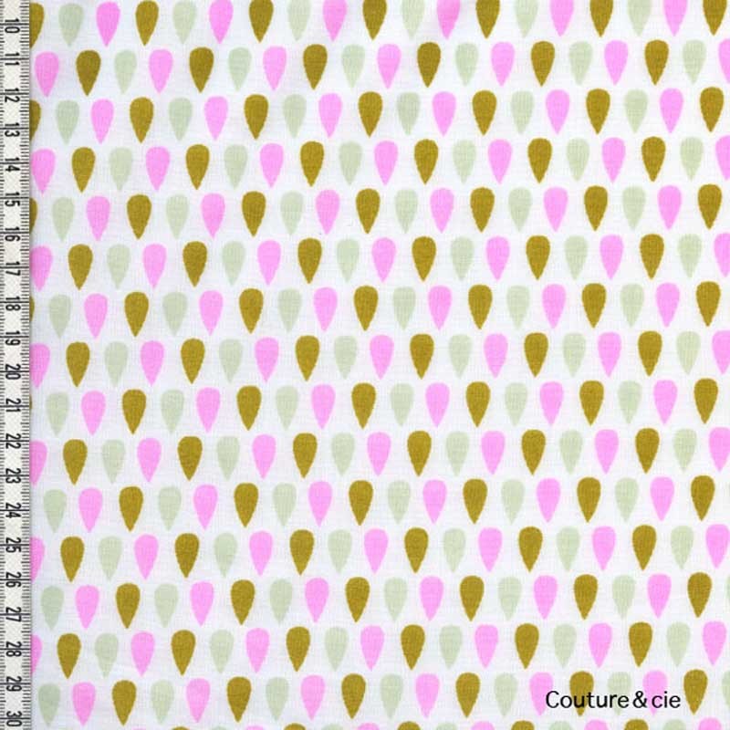 Batiste Cloud Tears moutarde, rose fluo  dans LINNAMORATA par Couture et Cie