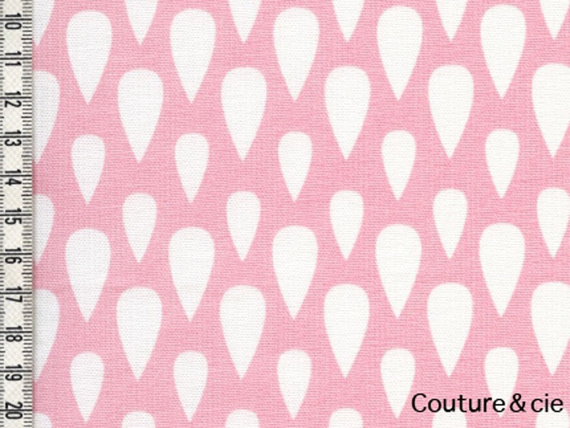 Tissu Drops rose dans LINNAMORATA par Couture et Cie