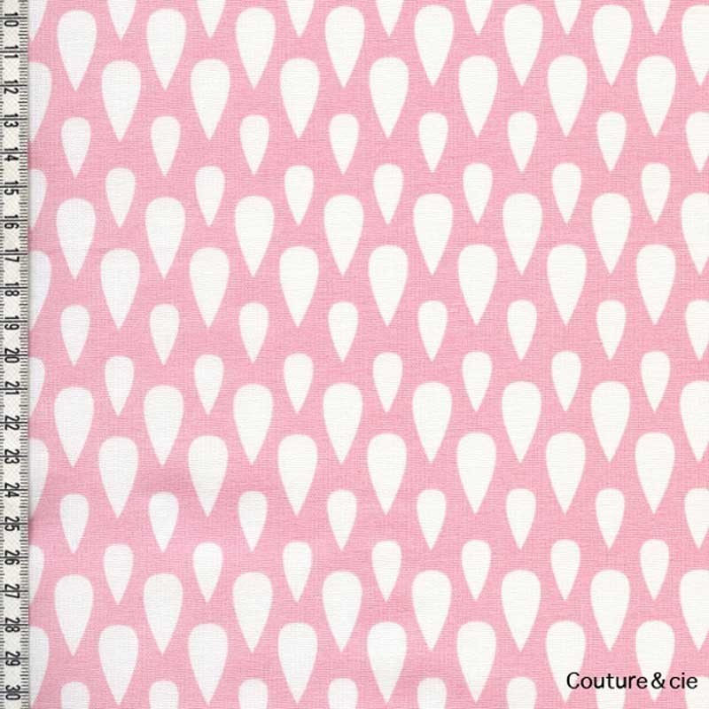 Tissu Drops rose dans LINNAMORATA par Couture et Cie