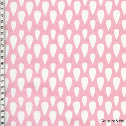Tissu Drops rose dans LINNAMORATA par Couture et Cie
