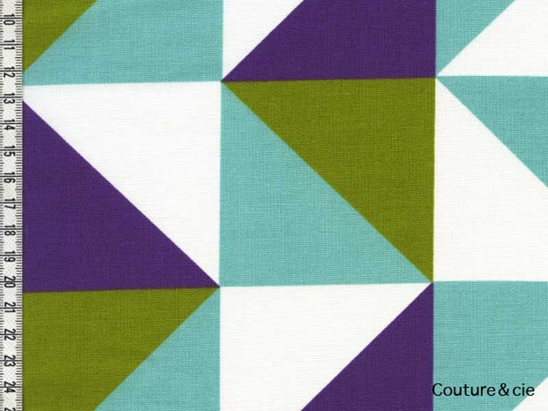 Tissu Triann anis, navet, glacier dans LINNAMORATA par Couture et Cie