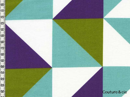 Tissu Triann anis, navet, glacier dans LINNAMORATA par Couture et Cie