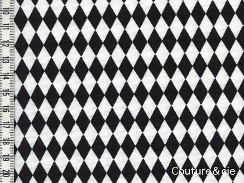 Tissu Diamonds noir dans LINNAMORATA par Couture et Cie