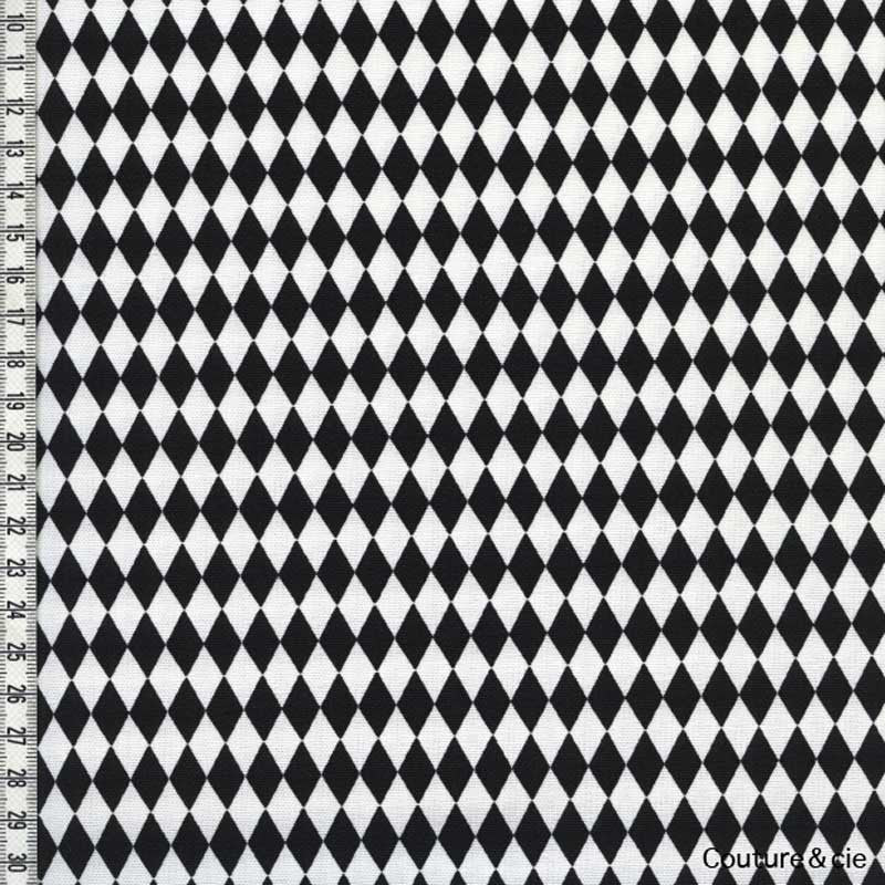 Tissu Diamonds noir dans LINNAMORATA par Couture et Cie