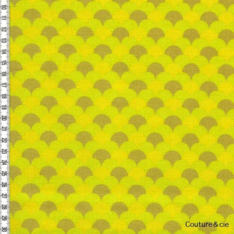 Tissu Namisca moutarde dans LINNAMORATA par Couture et Cie