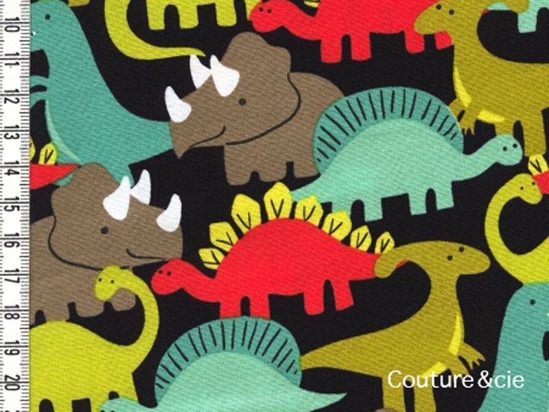 Tissu Dino-Mites, coupon 33*110cm dans MICHAEL MILLER par Couture et Cie