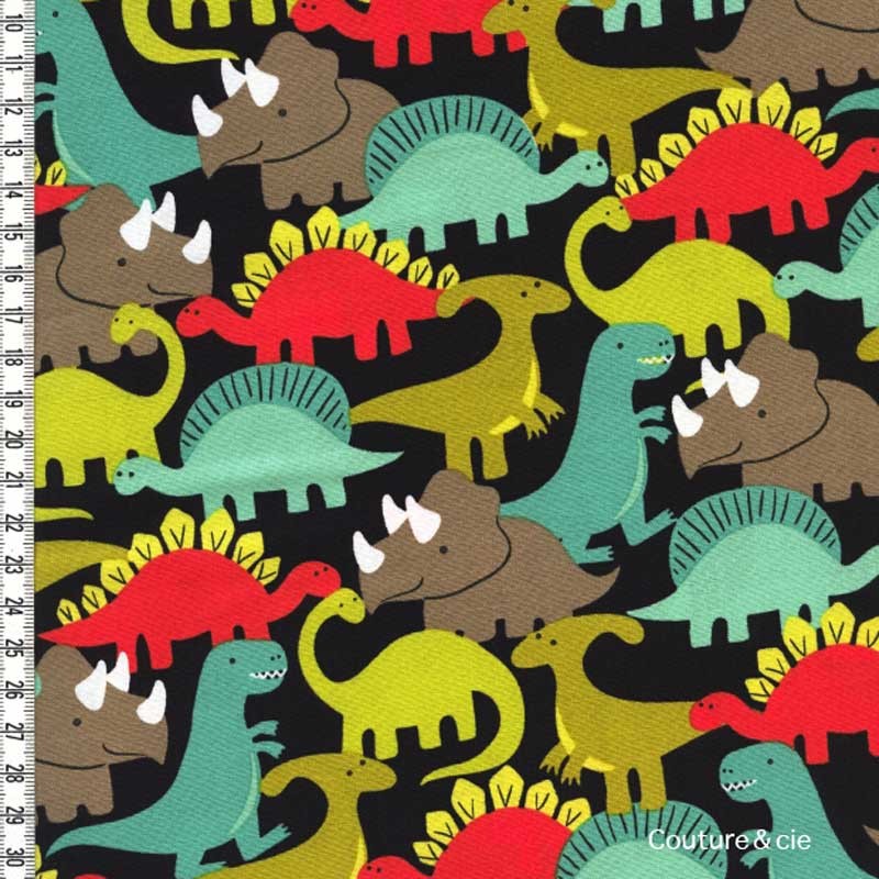 Tissu Dino-Mites, coupon 33*110cm dans MICHAEL MILLER par Couture et Cie