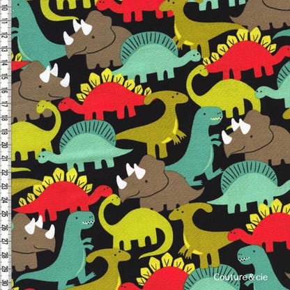 Tissu Dino-Mites, coupon 33*110cm dans MICHAEL MILLER par Couture et Cie