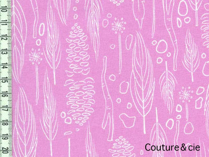 Tissu Nature Walk rose dans MICHAEL MILLER par Couture et Cie