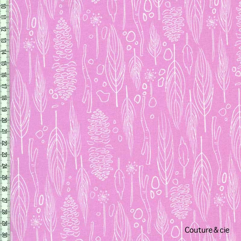 Tissu Nature Walk rose dans MICHAEL MILLER par Couture et Cie