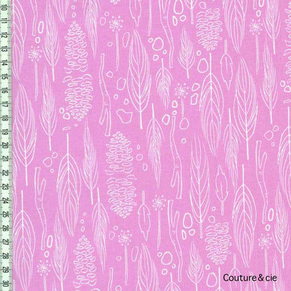 Tissu Nature Walk rose dans MICHAEL MILLER par Couture et Cie