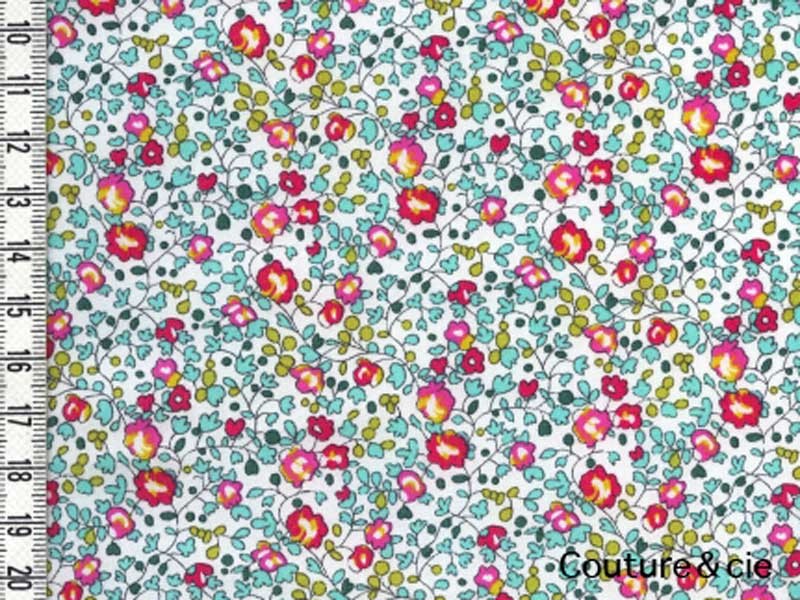 Tissu Liberty Eloise turquoise x10cm dans Tissus LIBERTY OF LONDON par Couture et Cie
