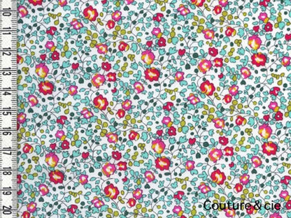 Tissu Liberty Eloise turquoise x10cm dans Tissus LIBERTY OF LONDON par Couture et Cie