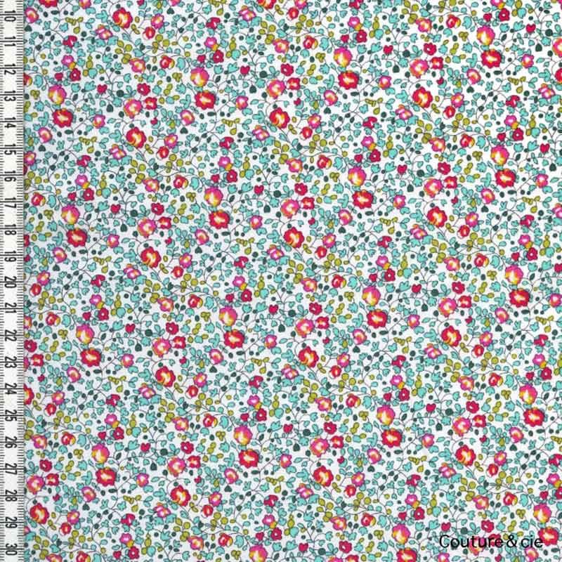 Tissu Liberty Eloise turquoise x10cm dans Tissus LIBERTY OF LONDON par Couture et Cie