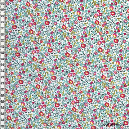 Tissu Liberty Eloise turquoise x10cm dans Tissus LIBERTY OF LONDON par Couture et Cie