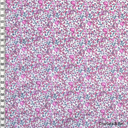 Tissu Liberty Eloise rose dragée x10cm dans Tissus LIBERTY OF LONDON par Couture et Cie