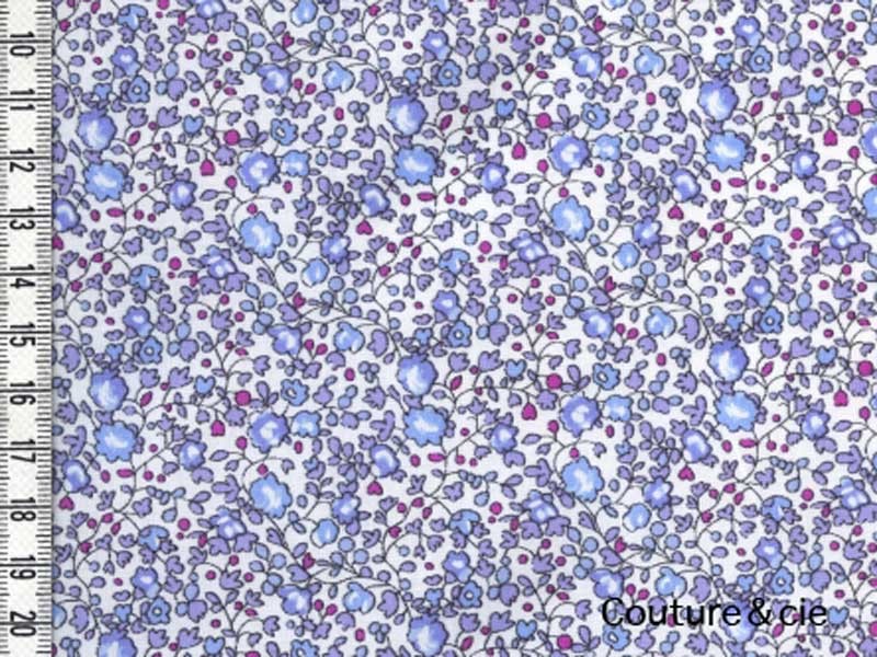 Tissu Liberty Eloise bleu dragée, x10cm dans Tissus LIBERTY OF LONDON par Couture et Cie
