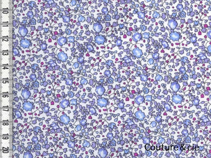 Tissu Liberty Eloise bleu dragée, x10cm dans Tissus LIBERTY OF LONDON par Couture et Cie
