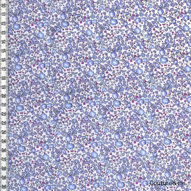Tissu Liberty Eloise bleu dragée, x10cm dans Tissus LIBERTY OF LONDON par Couture et Cie