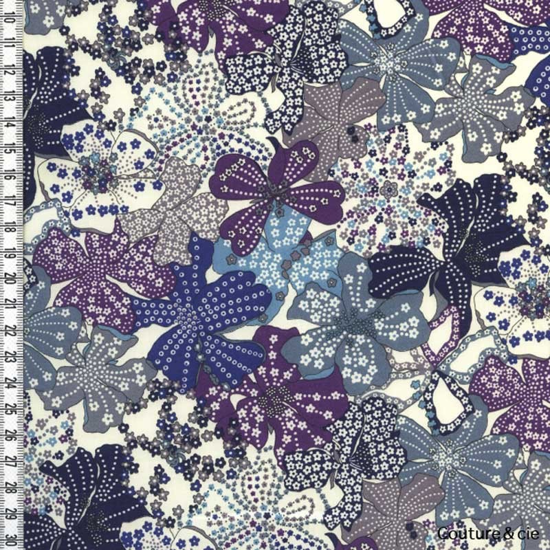 Tissu Liberty Mauvey violet dans Tissus LIBERTY OF LONDON par Couture et Cie