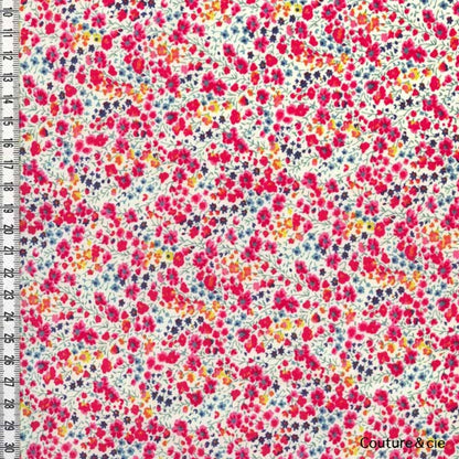 Tissu Liberty Phoebe multicolore x10cm dans Tissus LIBERTY OF LONDON par Couture et Cie
