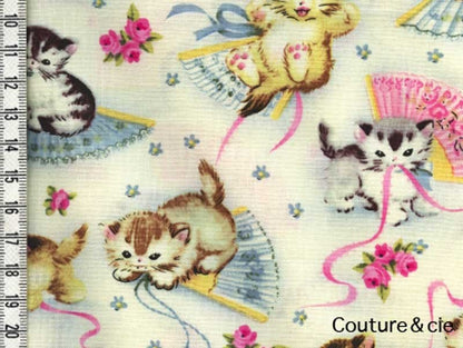 Tissu Chats Smitten Kittens dans MICHAEL MILLER par Couture et Cie